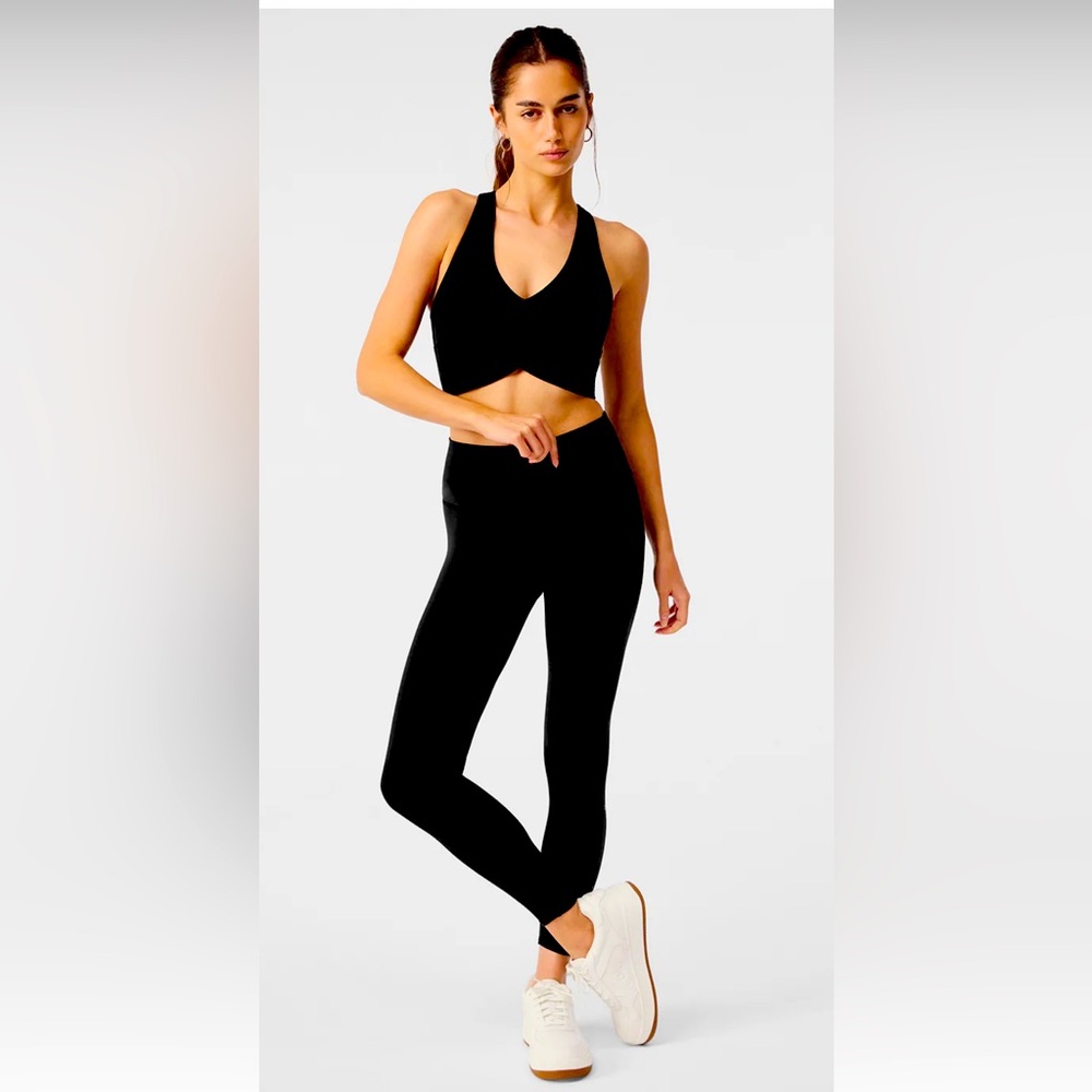 NWT Alo Yoga 7/8 High Waist Airbrush Leggings Black Medium $98